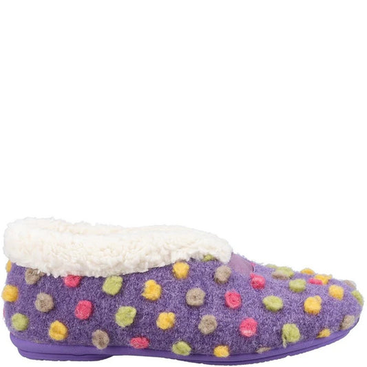 Purple - Front - Fleet & Foster Womens-Ladies Snowberry Slippers