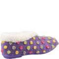 Purple - Back - Fleet & Foster Womens-Ladies Snowberry Slippers