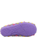 Purple - Side - Fleet & Foster Womens-Ladies Snowberry Slippers