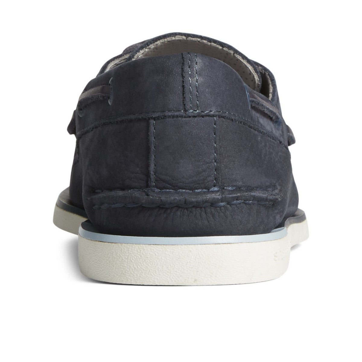 Navy - Side - Sperry Mens Gold Cup Authentic Original Nubuck Boat Shoes