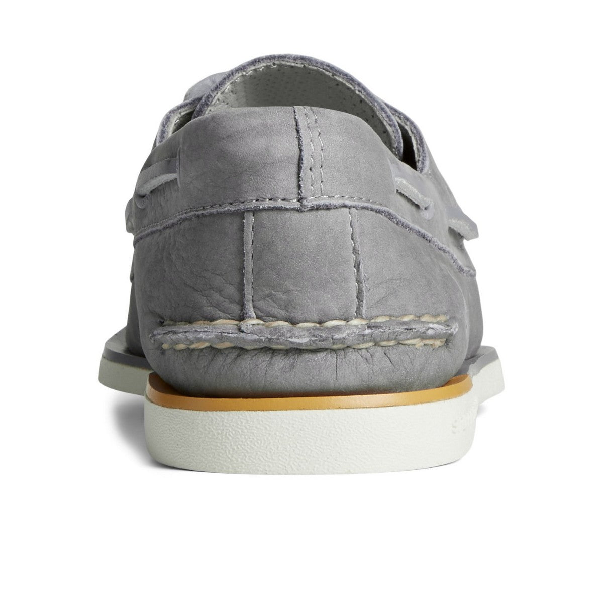 Grey - Side - Sperry Mens Gold Cup Authentic Original Nubuck Boat Shoes