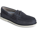 Navy - Front - Sperry Mens Gold Cup Authentic Original Nubuck Boat Shoes