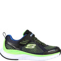 Navy-Black - Side - Skechers Boys Ultra Groove Trainers