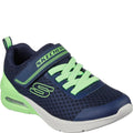 Navy-Lime - Front - Skechers Boys Microspec Max Torvix Trainers