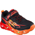 Black-Red - Front - Skechers Boys S-Lights Thermo Flash Heat Flux Trainers