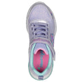 Lavender-Blue-Pink - Lifestyle - Skechers Girls Flutter Heart Lights Bring Sparkle Trainers