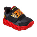 Black-Red - Front - Skechers Boys Thermo-Flash Flame Flow Trainers