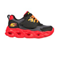 Black-Red - Back - Skechers Boys Thermo-Flash Flame Flow Trainers