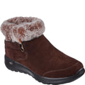 Chocolate - Front - Skechers Womens-Ladies On-The-Go Joy First Glance Suede Walking Boots