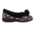 Navy - Back - Fleet & Foster Womens-Ladies Goldfinch Floral Slippers