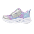 Silver-Lavender - Side - Skechers Baby Girls Twisty Brights Wingin´ It Trainers