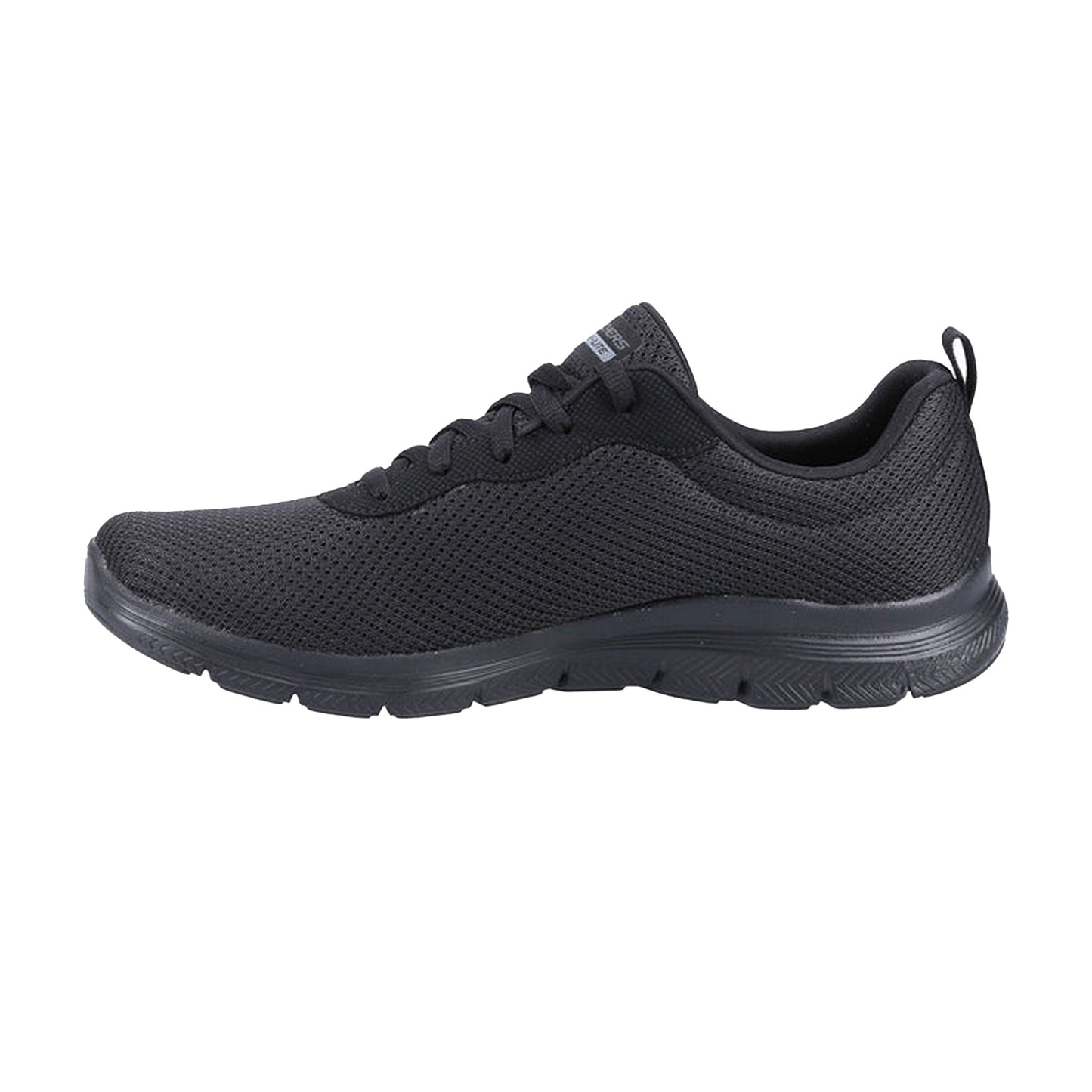Black - Side - Skechers Womens-Ladies Flex Appeal 4.0 Brilliant View Trainers