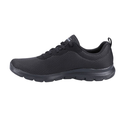 Black - Side - Skechers Womens-Ladies Flex Appeal 4.0 Brilliant View Trainers