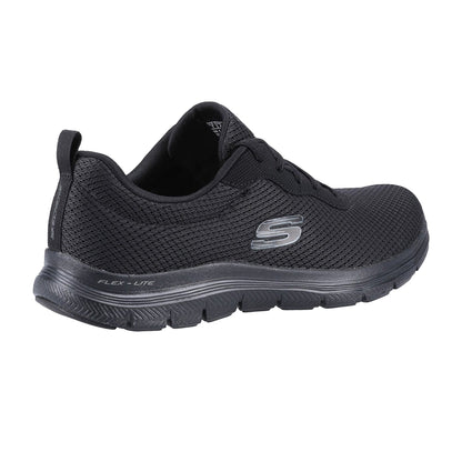 Black - Lifestyle - Skechers Womens-Ladies Flex Appeal 4.0 Brilliant View Trainers