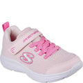 Light Pink - Front - Skechers Girls Wavy Lites Blissfully Free Trainers