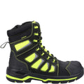 Black-Yellow - Back - Amblers Unisex Adult Radiant Nubuck High Rise Safety Boots