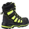Black-Yellow - Side - Amblers Unisex Adult Radiant Nubuck High Rise Safety Boots