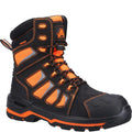 Black-Orange - Front - Amblers Unisex Adult Radiant Nubuck High Rise Safety Boots