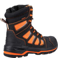 Black-Orange - Side - Amblers Unisex Adult Radiant Nubuck High Rise Safety Boots