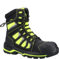 Black-Yellow - Front - Amblers Unisex Adult Radiant Nubuck High Rise Safety Boots