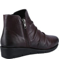 Bordeaux - Side - Fleet & Foster Womens-Ladies Plockton Leather Ankle Boots
