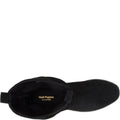 Black - Lifestyle - Hush Puppies Womens-Ladies Chow Chow Ruched Suede Ankle Boots