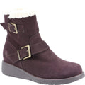 Brown - Front - Hush Puppies Womens-Ladies Lexie Suede Ankle Boots