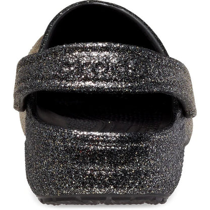 Black-Gold - Back - Crocs Unisex Adult Classic Glitter Clogs