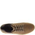 Dark Beige - Back - CAT Lifestyle Mens Colfax Leather Trainers
