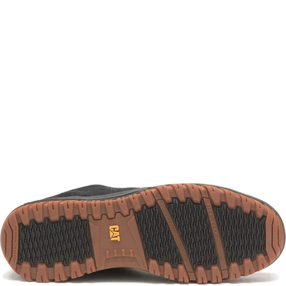 Black - Close up - CAT Lifestyle Mens Decade Leather Trainers