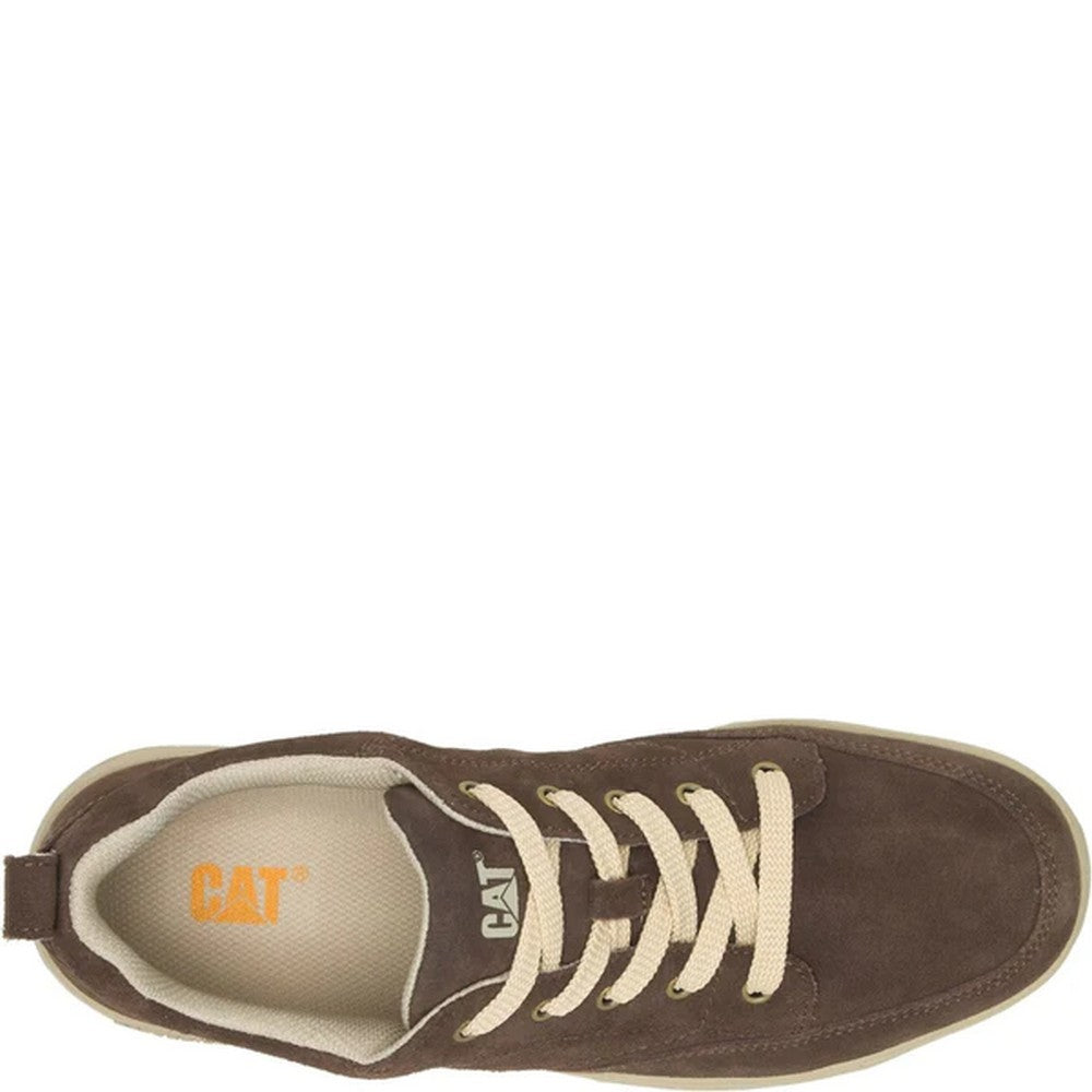 Brown - Pack Shot - CAT Lifestyle Mens Decade Leather Trainers