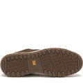 Brown - Close up - CAT Lifestyle Mens Decade Leather Trainers
