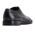 Black - Side - Base London Mens Crane Leather Oxford Shoes