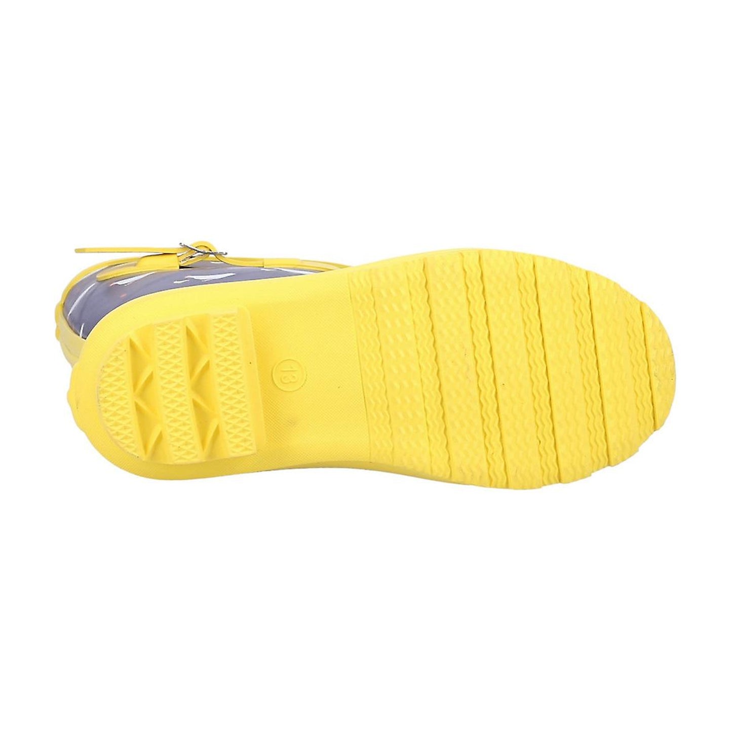 Navy-Yellow - Lifestyle - Cotswold Childrens-Kids Farmyard Chicken Wellington Boots