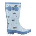 Blue - Front - Cotswold Womens-Ladies Farmyard Sheep Wellington Boots