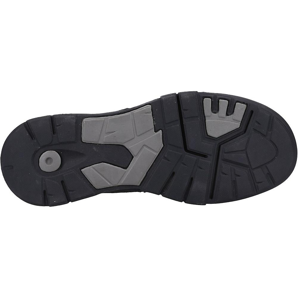 Black - Lifestyle - Hush Puppies Mens Fabian Leather Double Strap Shoes