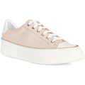 Nude-White - Front - Geox Womens-Ladies Jaysen Trainers