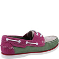 Green-Pink-Grey - Lifestyle - Hush Puppies Womens-Ladies Hattie Nubuck Boat Shoes