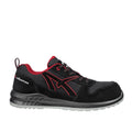 Red-Black - Side - Albatros Mens Clifton Suede Low Safety Trainers