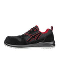 Red-Black - Front - Albatros Mens Clifton Suede Low Safety Trainers
