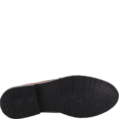 Tan - Lifestyle - Hush Puppies Womens-Ladies Verity Leather Casual Shoes