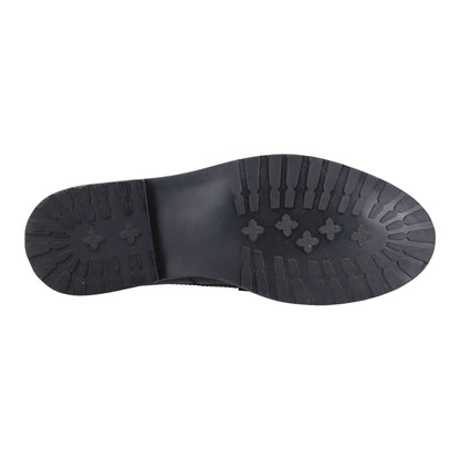 Black - Side - Hush Puppies Womens-Ladies Verity Leather Casual Shoes