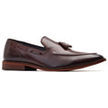 Burnt Brown - Front - Base London Mens Satire Leather Oxford Shoes