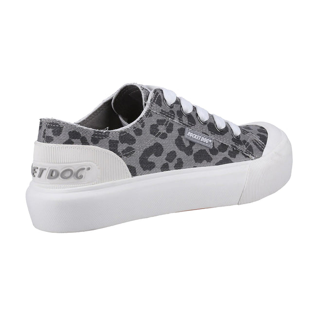 Grey - Back - Rocket Dog Womens-Ladies Jazzin Plus Ames Trainers