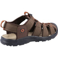 Brown - Back - Cotswold Mens Marshfield Recycled Sandals