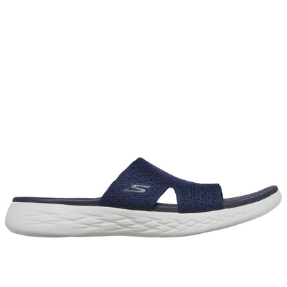Navy - Back - Skechers Womens-Ladies On-The-Go 600 Adore Sandals
