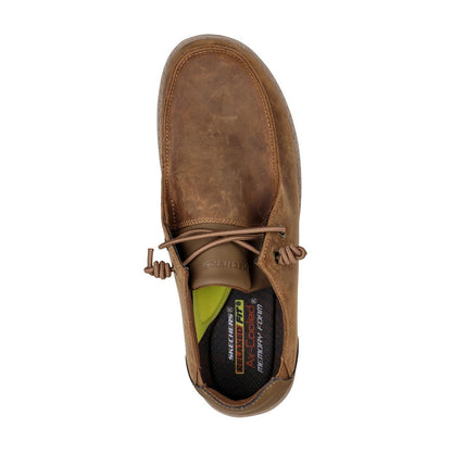 Desert - Lifestyle - Skechers Mens Melson Ramilo Leather Boat Shoes