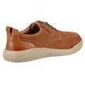 Tan - Side - Hush Puppies Mens Eric Leather Lace Up Casual Shoes