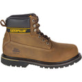 Brown - Back - Caterpillar Holton S3 Safety Boot - Mens Boots - Boots Safety