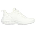Off White - Back - Skechers Womens-Ladies Bobs Squad Waves Trainers